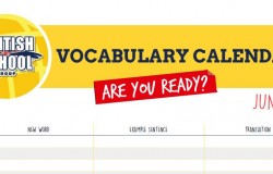 Vocabulary Calendar